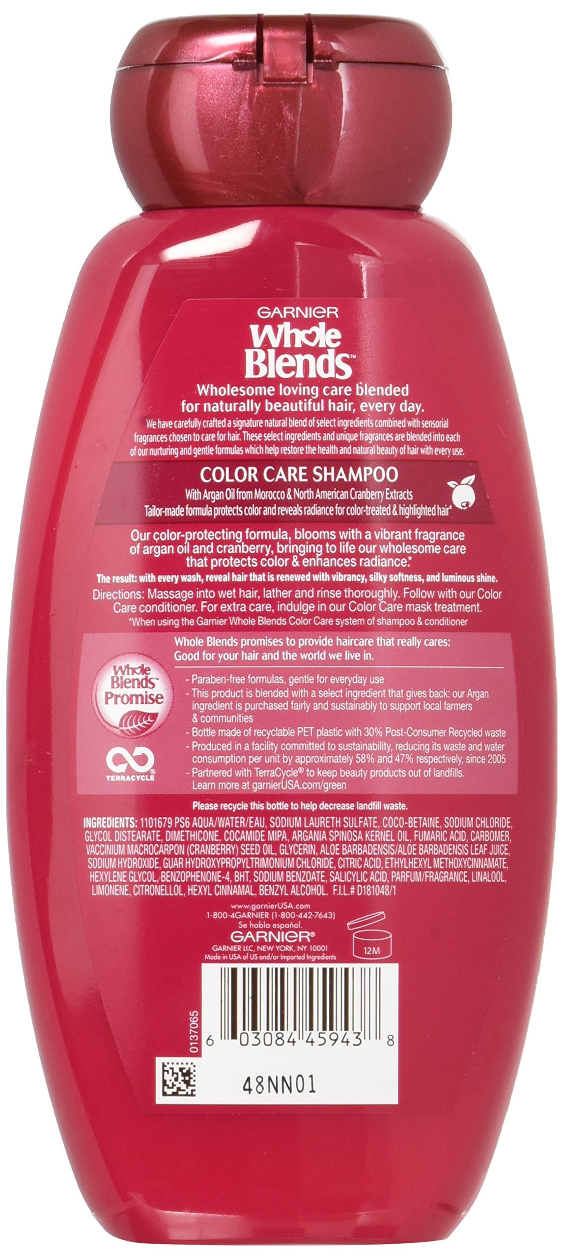 Amazon.com : Garnier, Whole Blends Shampoo with Color Care fl. oz